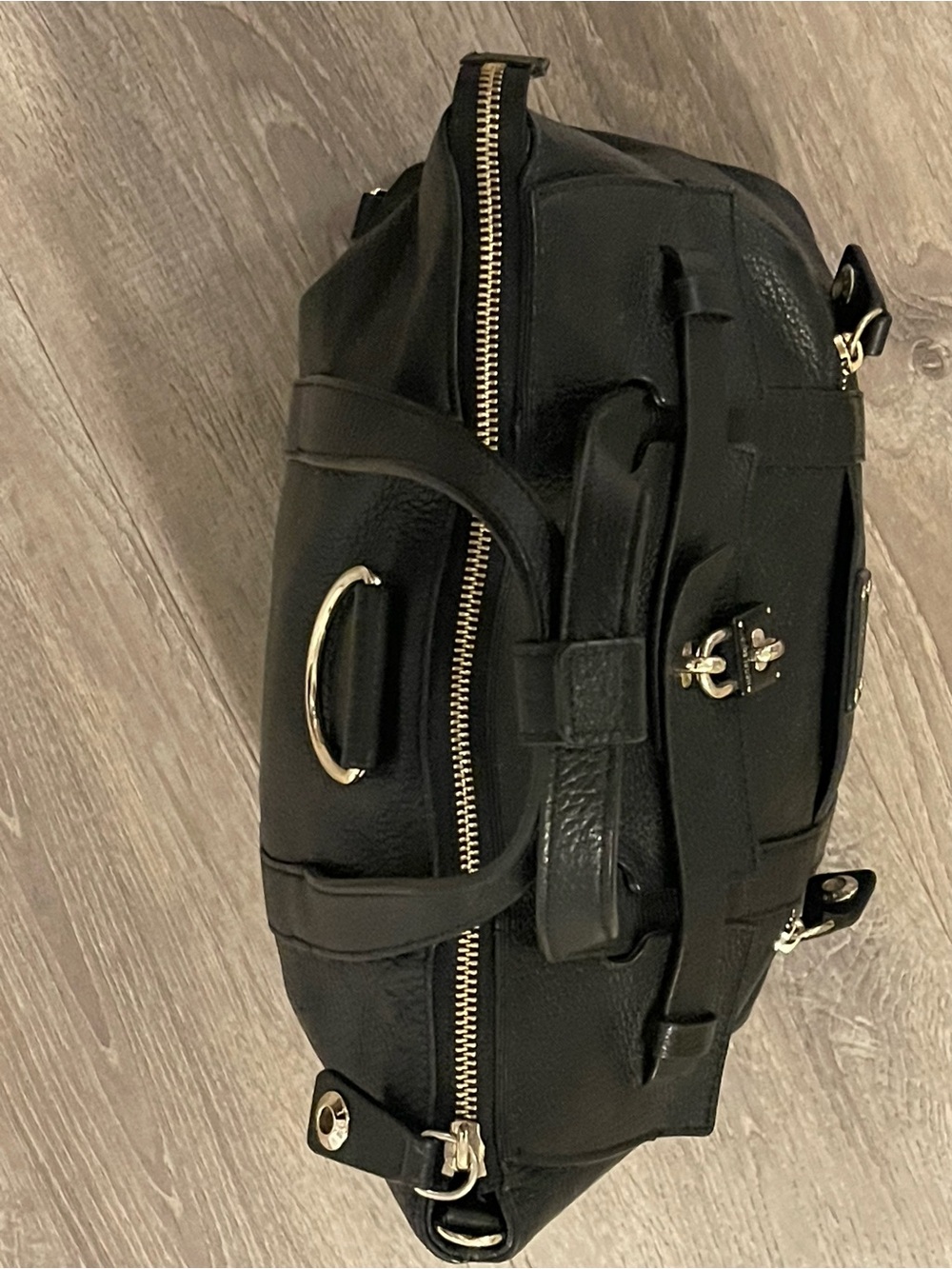 henri bendel Black Leather Convertible Top-Handle Backpack never used - Picture 9 of 16
